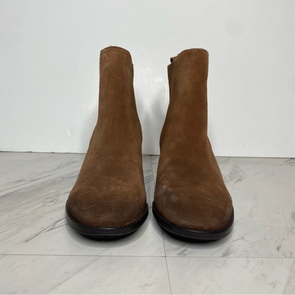 New! Sam Edelman Kaiti Brown Suede Heeled Bootie 7M - Picture 2 of 16